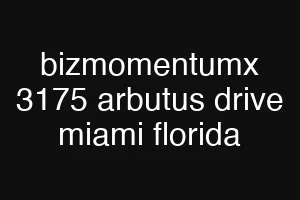 bizmomentumx 3175 arbutus drive miami florida